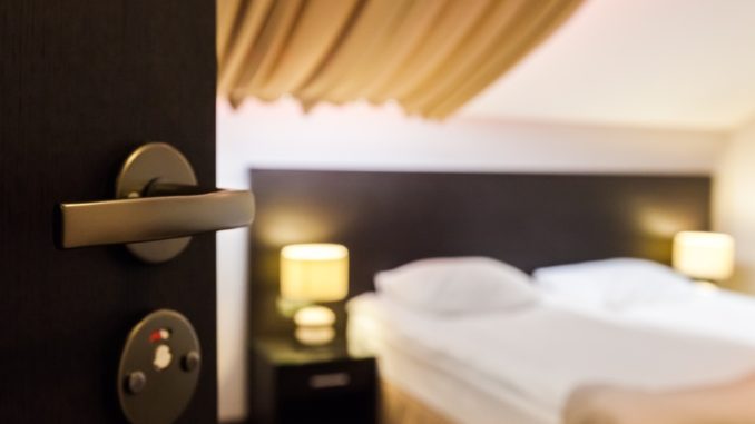 Hotel Room, Hotel, Bedding.