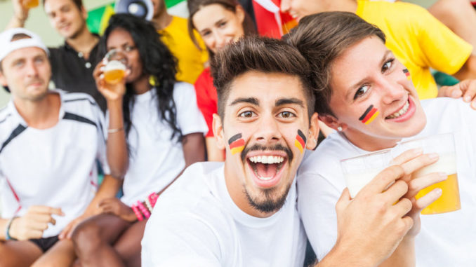 German Supporters at Stadium