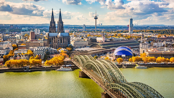 Aerial view of Cologne