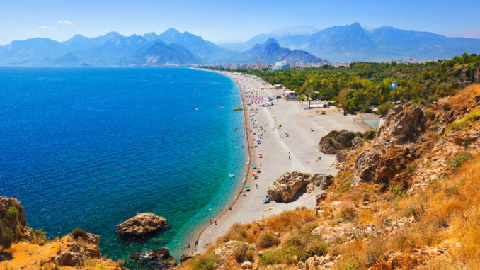 Beach at Antalya Turkey