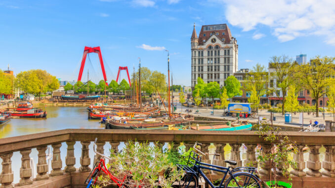 View,Of,Oude,Haven,In,Rotterdam,From,A,Balcony